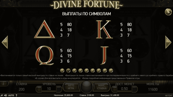 Divine Fortune скриншот - №4